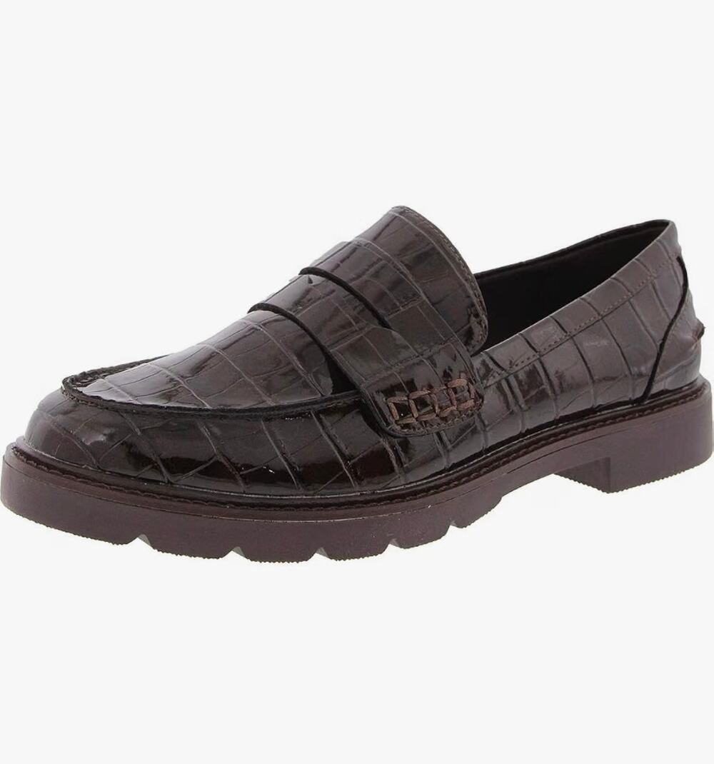 Anne Klein Women's Eryn Brown Croc 6 Medium